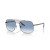 Ray-Ban RB3699 L (59 - 18) avec le Bleu de lentilles et de Lunettes de soleil de cadre en Argent