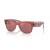 Ray-Ban RB0840S Mega Wayfarer M (51 - 21) avec les lentilles Rouges et Rose frame Lunettes de soleil