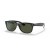 Ray-Ban RB2132 New Wayfarer Classique, M (55 - 18) avec les lentilles Vertes et Noir frame Lunettes de soleil