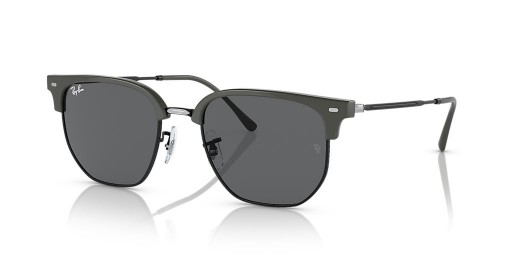 Ray-Ban RB4416 New Clubmaster L (51 - 20) mit Grauen Gläsern und Schwarzem Rahmen, Sonnenbrillen