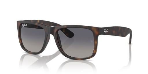 Ray-Ban RB4165F Justin Classic M (55 - 17) mit Blauen Gläsern und Tortoise frame Sonnenbrillen