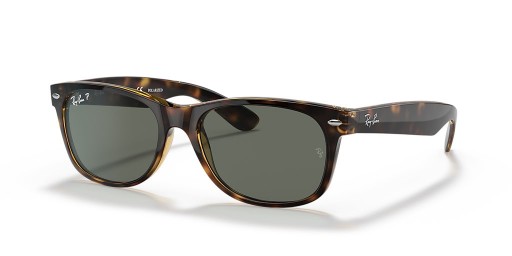 Ray-Ban RB2132 New Wayfarer Classic S (52 - 18) mit Grünen Gläsern und Tortoise frame Sonnenbrillen