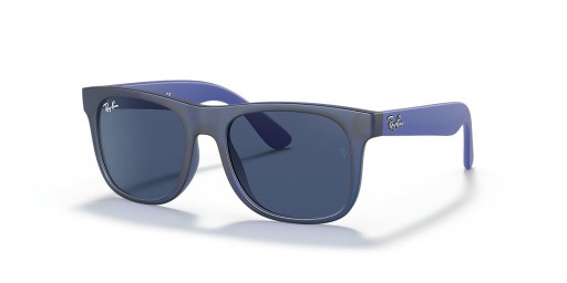Ray-Ban RB9069S Justin Kinder-S (48 - 16) mit Blauen Gläsern und Blau-Rahmen und Sonnenbrillen