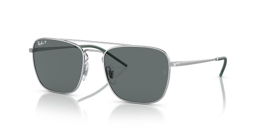 Ray-Ban RB3588 L (55 - 19) mit Grauen Linsen und Silber-Rahmen-Sonnenbrille
