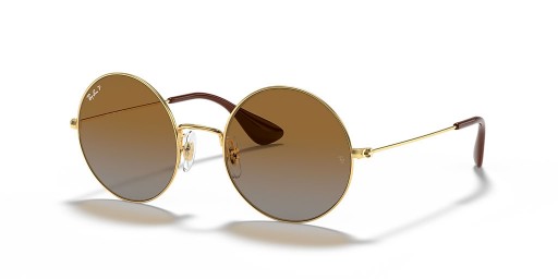 Ray-Ban RB3592 Ja-Jo XL (55 - 20) mit Braunen Linsen und Gold Rahmen Sonnenbrille