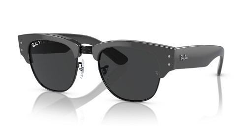 Ray-Ban RB0316S Mega Clubmaster L (50 - 21) mit Schwarzen Gläsern und Schwarzem Rahmen, Sonnenbrillen