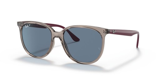 Ray-Ban RB4378 S (54 - 16) mit Blauen Gläsern und Grauen Rahmen Sonnenbrille