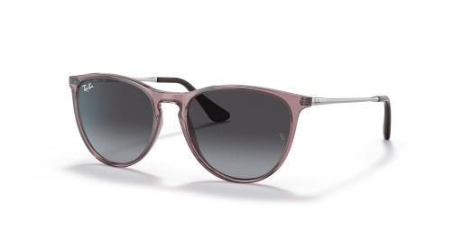 Ray-Ban RB9060S Erika Kinder-M (50 - 15) mit Grauen Linsen und VIOLETTE Rahmen Sonnenbrille
