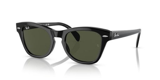 Ray-Ban RB0707SF XL (53 - 21) mit Grünen Gläsern und Schwarzem Rahmen, Sonnenbrillen