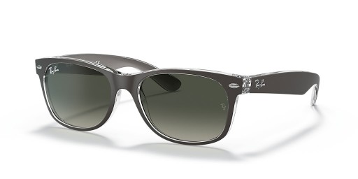 Ray-Ban RB2132 New Wayfarer Color Mix-M (55 - 18) mit Grauen Linsen und Silber-Rahmen-Sonnenbrille