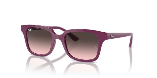 Ray-Ban RB9071S Kinder L (48 - 18) mit Rosa Gläsern und VIOLETTE Rahmen Sonnenbrille