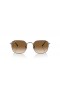 Ray-Ban RB3694 Jim L (53 - 20) mit Braunen Linsen und Silber-Rahmen-Sonnenbrille