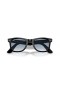 Ray-Ban RB2140F Original Wayfarer Classic L (52 - 22) mit Blauen Gläsern und Schwarzem Rahmen, Sonnenbrillen