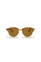 Ray-Ban RB4246 Clubround Classic M (51 - 19) mit Braunen Linsen und Braunem Rahmen Sonnenbrille