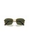 Ray-Ban RB3705 XL (57 - 19) mit Grünen Gläsern und Gold Rahmen Sonnenbrille
