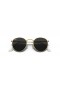 Ray-Ban RB3447 Round Metal S (50 - 21) mit Schwarzen Gläsern und Gold Rahmen Sonnenbrille