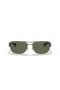 Ray-Ban RB3522 XXL (61 - 17) mit Grünen Linsen-und Silber-Rahmen-Sonnenbrille