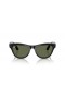 Ray-Ban RW4010 Ray-Ban | Meta Skyler M (52 - 20) mit Grünen Gläsern und Schwarzem Rahmen, Sonnenbrillen