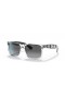 Ray-Ban RB4165 Justin Mickey A21 S (54 - 16) mit Grau-objektiven und Transparenten Rahmen Sonnenbrille