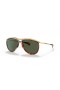 Ray-Ban RB2219 Aviator Olympian M (59 - 13) mit Grünen Linsen und Braunem Rahmen Sonnenbrille