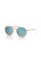 Ray-Ban RB3765 L (53 - 22) mit Blauen Gläsern und Gold Rahmen Sonnenbrille