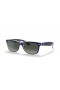 Ray-Ban RB2132 New Wayfarer Color Mix-M (55 - 18) mit Grauen Gläsern und Blau-Rahmen und Sonnenbrillen