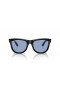 Ray-Ban RBR0502S Wayfarer Reverse-S (50 - 22) mit Blauen Gläsern und Schwarzem Rahmen, Sonnenbrillen