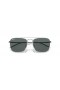 Ray-Ban RB3588 L (55 - 19) mit Grauen Linsen und Silber-Rahmen-Sonnenbrille