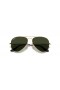 Ray-Ban RB3025 Aviator Havana Collection XL (58 - 14) mit Grünen Gläsern und Gold Rahmen Sonnenbrille