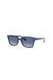 Ray-Ban RB9071S Kinder L (48 - 18) mit Blauen Gläsern und Blau-Rahmen und Sonnenbrillen