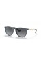 Ray-Ban RB4171 Erika Classic M (54 - 18) mit Grauen Gläsern und Blau-Rahmen und Sonnenbrillen