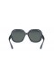 Ray-Ban RB4098 Jackie Ohh II Transparent M (60 - 14) mit Grauen Gläsern und Blau-Rahmen und Sonnenbrillen
