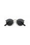 Ray-Ban RB3447 Round Metal Antiqued S (50 - 21) mit Grauen Linsen und Silber-Rahmen-Sonnenbrille