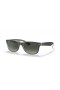 Ray-Ban RB2132 New Wayfarer Color Mix-M (55 - 18) mit Grauen Linsen und Silber-Rahmen-Sonnenbrille
