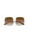 Ray-Ban RB1971 Square 1971 Classic L (54 - 19) mit Braunen Linsen und Gold Rahmen Sonnenbrille