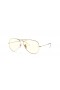 Ray-Ban RB3025 Aviator Klare Entwickeln XL (58 - 14) mit Grauen Linsen und Gold Rahmen Sonnenbrille