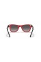 Ray-Ban RB2140 Wayfarer Mickey J22 L (50 - 22) mit Grauen Linsen und Roter Rahmen Sonnenbrille