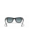 Ray-Ban RB2140 Original Wayfarer Bicolor L (50 - 22) mit Blauen Gläsern und Schwarzem Rahmen, Sonnenbrillen
