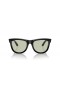 Ray-Ban RBR0502S Wayfarer Reverse-S (50 - 22) mit Grünen Gläsern und Schwarzem Rahmen, Sonnenbrillen