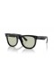 Ray-Ban RBR0502S Wayfarer Reverse-S (50 - 22) mit Grünen Gläsern und Schwarzem Rahmen, Sonnenbrillen