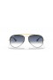 Ray-Ban RB3584N Blaze Aviator XL (61 - 13) mit Blauen Gläsern und Gold Rahmen Sonnenbrille