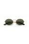 Ray-Ban RB3547N Oval Flat Gläser M (51 - 21) mit Grünen Gläsern und Gold Rahmen Sonnenbrille