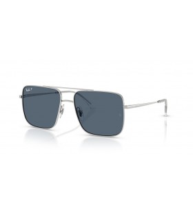 Ray-Ban RB3758 Ari Bio-Basierten M (54 - 16) mit Blauen GlÃ¤sern und Silber-Rahmen-Sonnenbrille