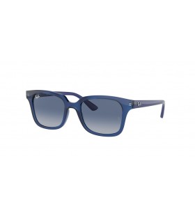 Ray-Ban RB9071S Kinder L (48 - 18) mit Blauen Gläsern und Blau-Rahmen und Sonnenbrillen