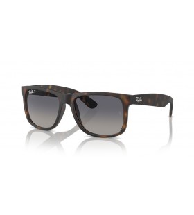 Ray-Ban RB4165F Justin Classic M (55 - 17) mit Blauen Gläsern und Tortoise frame Sonnenbrillen