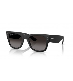 Ray-Ban RB4840S Mega Wayfarer Liteforce L (52 - 21) mit Grauen Gläsern und Schwarzem Rahmen, Sonnenbrillen