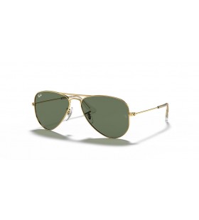 Ray-Ban RB9506S Aviator Kids M (50 - 13) mit GrÃ¼nen GlÃ¤sern und Gold Rahmen Sonnenbrille