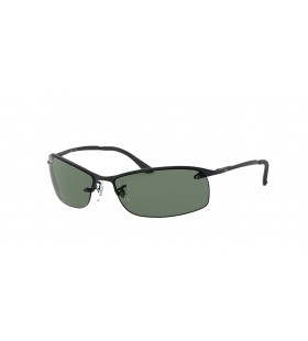Ray-Ban RB3183 M (63 - 15) mit Grünen Gläsern und Schwarzem Rahmen, Sonnenbrillen