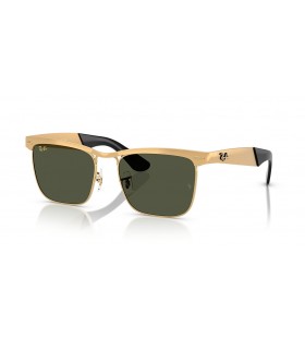 Ray-Ban RB3875 Wayfarer Deluxe L (53 - 18) mit GrÃ¼nen GlÃ¤sern und Gold Rahmen Sonnenbrille