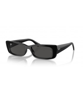 Ray-Ban RB4425 Teru Bio-Basierten M (54 - 17) mit Grauen Gläsern und Schwarzem Rahmen, Sonnenbrillen